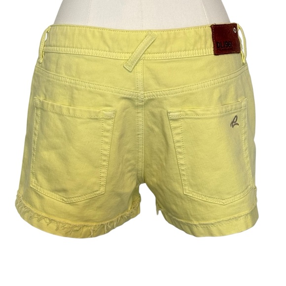 New DL1961 Cameron Pin Up Shorts in Meringue Yellow | Size 30 - Picture 3 of 14